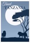 Tanzania, Africa Travel Poster
