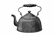 Teapot Kettle Vintage Art