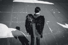 Teenager, Guy, Wings