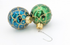 Two Christmas Baubles