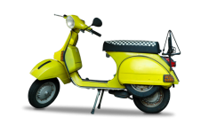 Vespa Scooter, Yellow Scooter