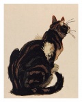 Vintage Art Kitten Cat