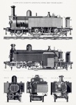 Vintage Locomotive Illustration Old