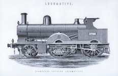 Vintage Locomotive Illustration