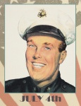Vintage Military Man Portrait