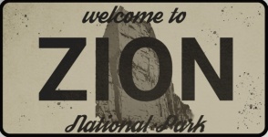 Vintage Sign Zion