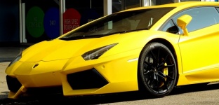 Yellow Lamborghini Car