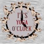 Yoga Dog Clock