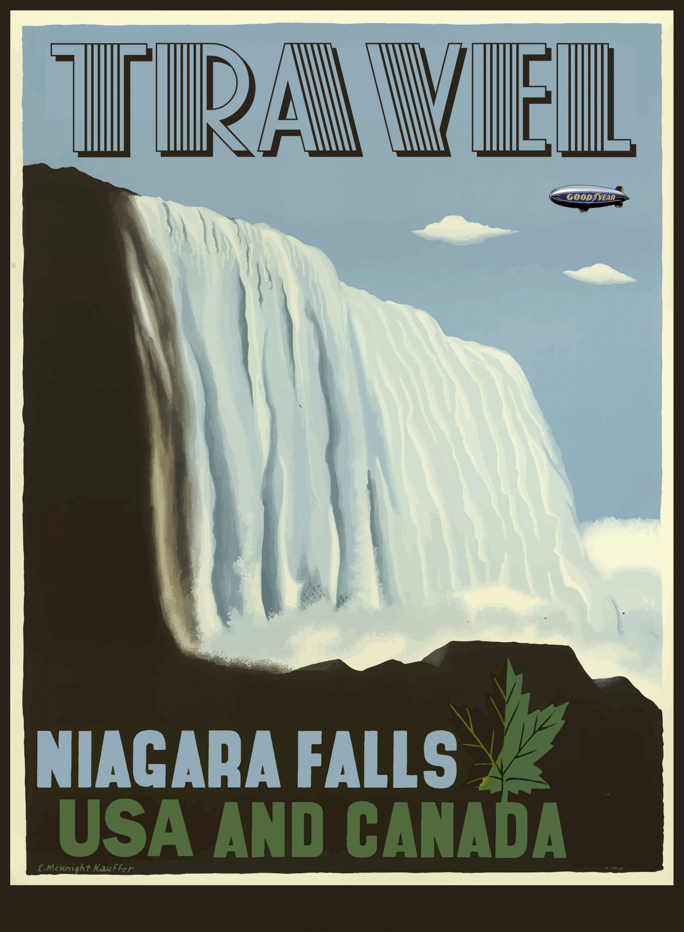Niagra Falls Travel Poster