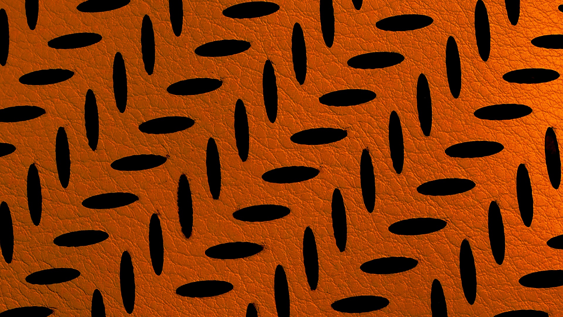 Orange Oval Pattern Background