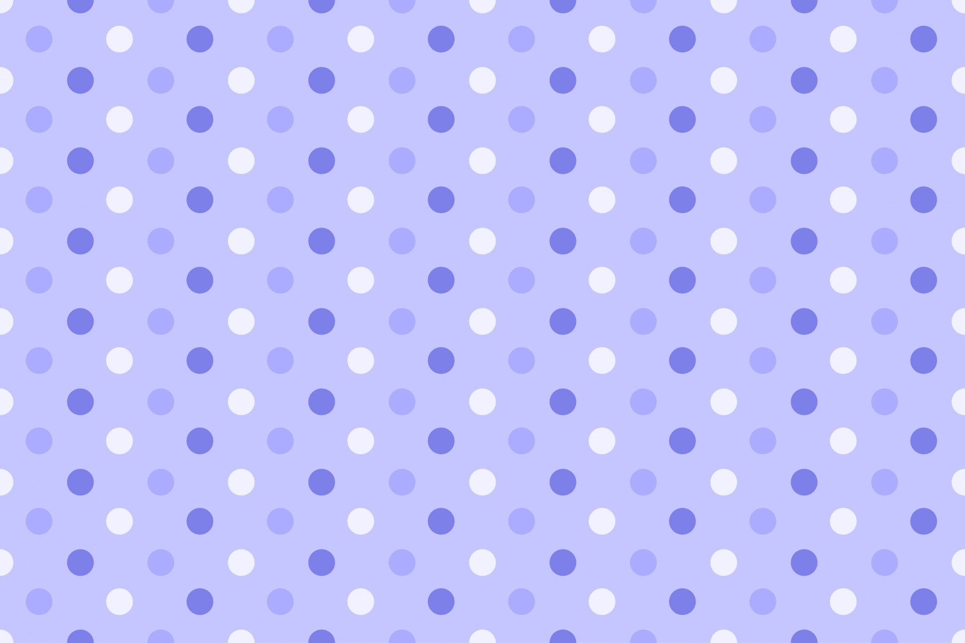 Polka Dots Blue Background