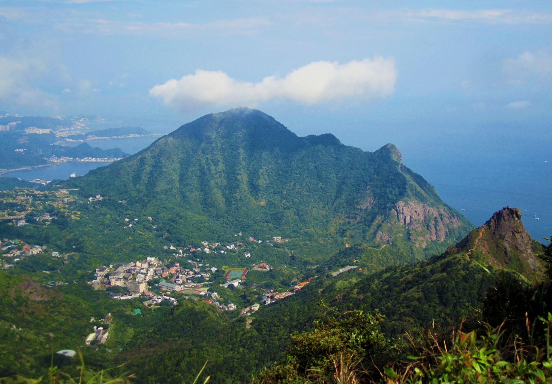 Jilongshan, a dormant volcano in Ruifang, on the north-east coast of Taiwan