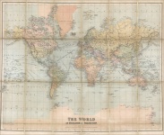 1865 Map Of The World
