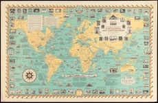 A Pictorial Stamp Map Of Navigation