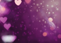 Abstract Bokeh Background Hearts