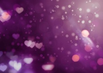 Abstract Bokeh Background Hearts