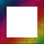 Abstract Frame Rainbow Colorful