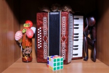 Accordion And Rubik&039;s Cube