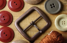 Assorted Brown And Red Buttons