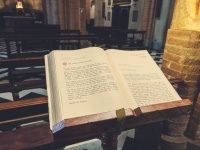 Bible Inside A Church