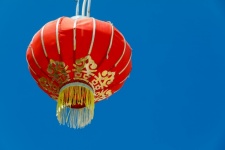Chinese Lantern And Blue Sky