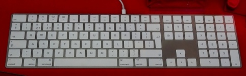 Computer Keyboard With White Keys