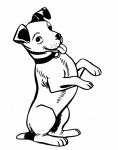 Dog Cartoon Illustration Clipart