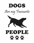Dog Silhouette Quotation Logo