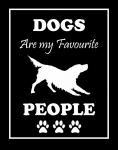 Dog Silhouette Quotation Poster