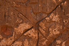 Faint Graffiti And Grooves In Wall