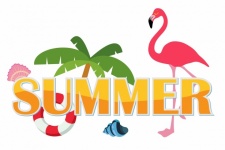 Flamingo Summer Holiday Background
