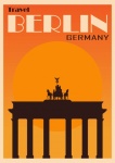 Germany, Berlin Travel Poster