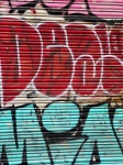 Graffiti On Roller Shutter