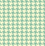 Houndstooth Pattern Teal Cream
