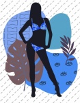 Woman In Bikini Summer Poster