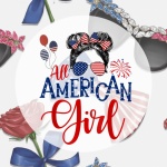 USA American Girl Poster