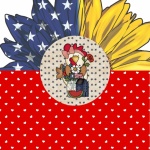 Independence Day Chicken Sunflower