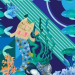 Cat Mermaid In The Ocean