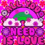 All You Need Is Love Retro Poster