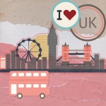 London UK Travel Poster