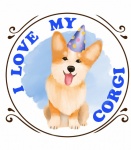 Corgi Dog Poster