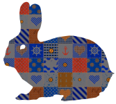 Country Patchwork Bunny Rabbit Png