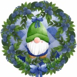 Blueberry Wreath Gnome