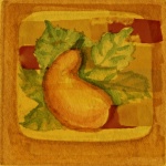 Watercolor Vegetable Gourd Art