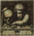 Cherub And Skull Portrait