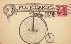 Vintage Bicycle Postcard