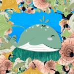 Ocean Sea Whale Illustration
