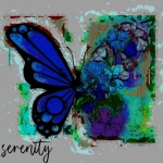 Floral Butterfly Serenity Art