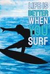 Ocean Summer Surfing Poster