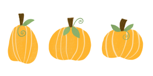 Isolated Pumpkins Illustration